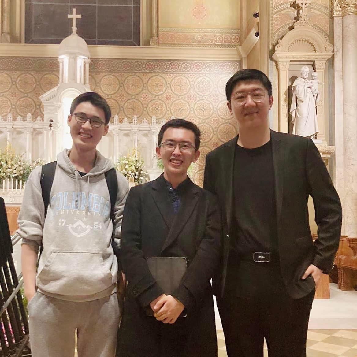 Zhenfeng really enjoyed the choir performance which has Frank and I in it! We are both from the Barnard-Columbia Chorus.