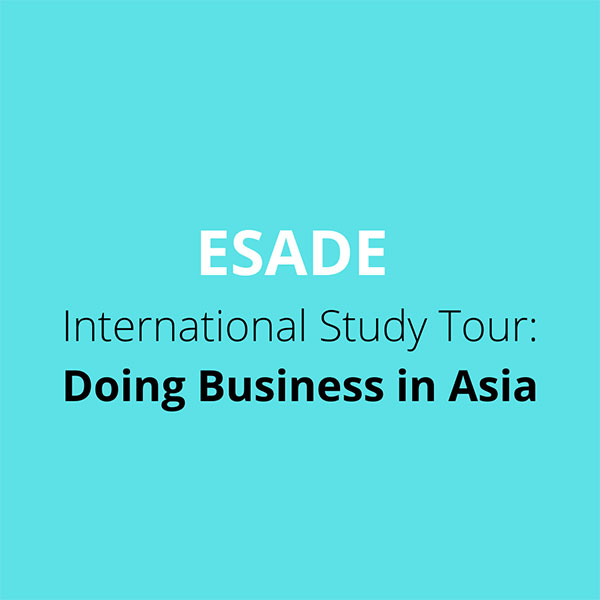 CB co-organises online lectures for ESADE Business School