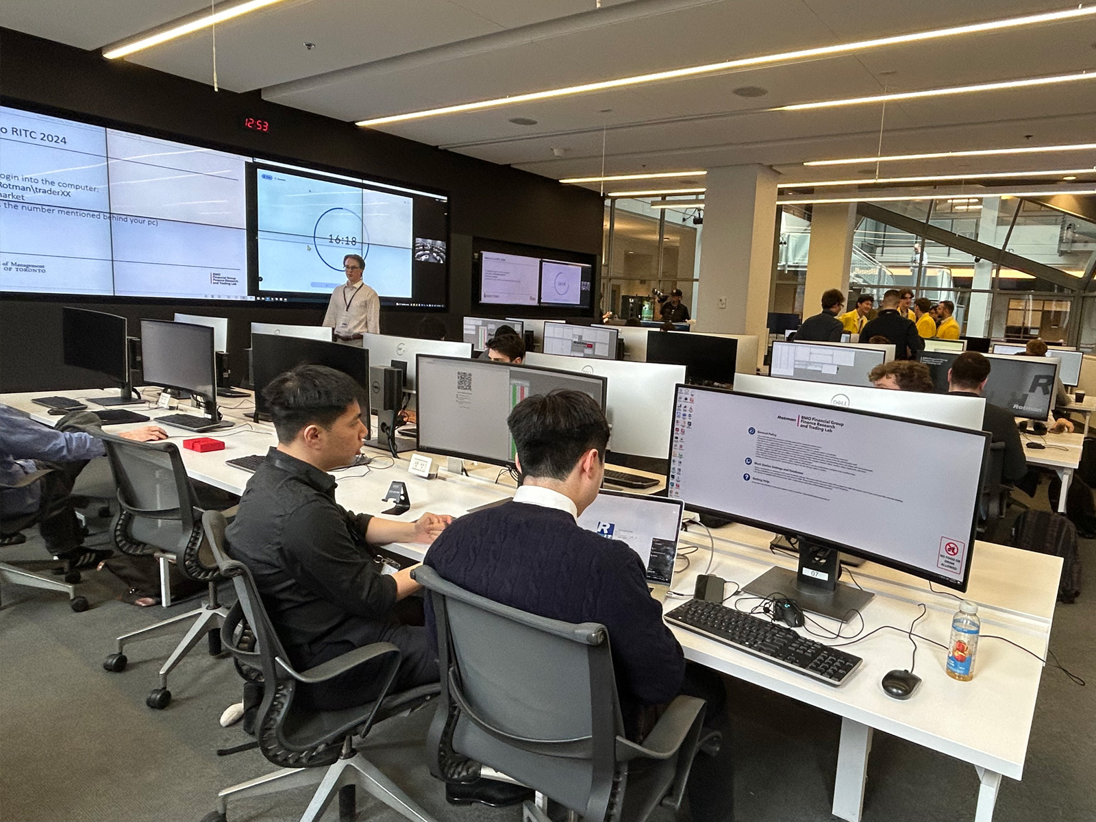 Final check on IT equipment for the competition