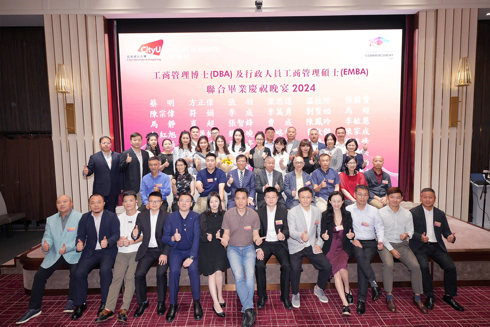 Group photo of EMBA (Chinese) graduates