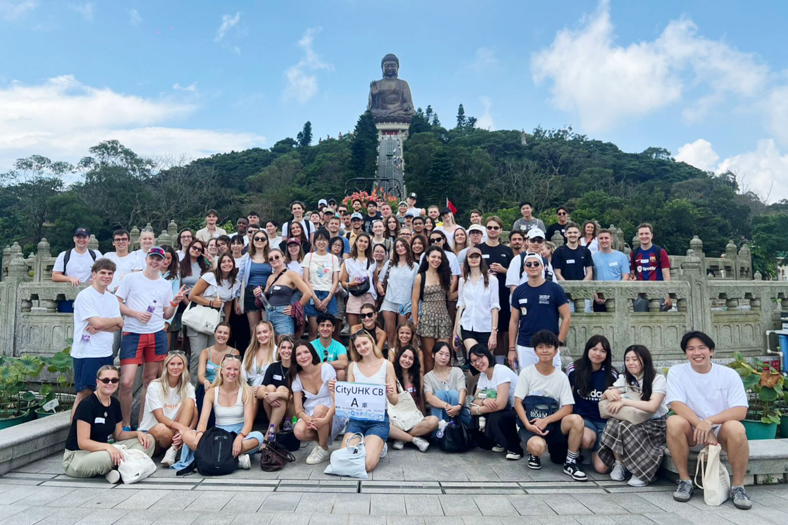 114 inbound students enjoy a day out on Lantau Island, visiting the Big Buddha and Tai-O.