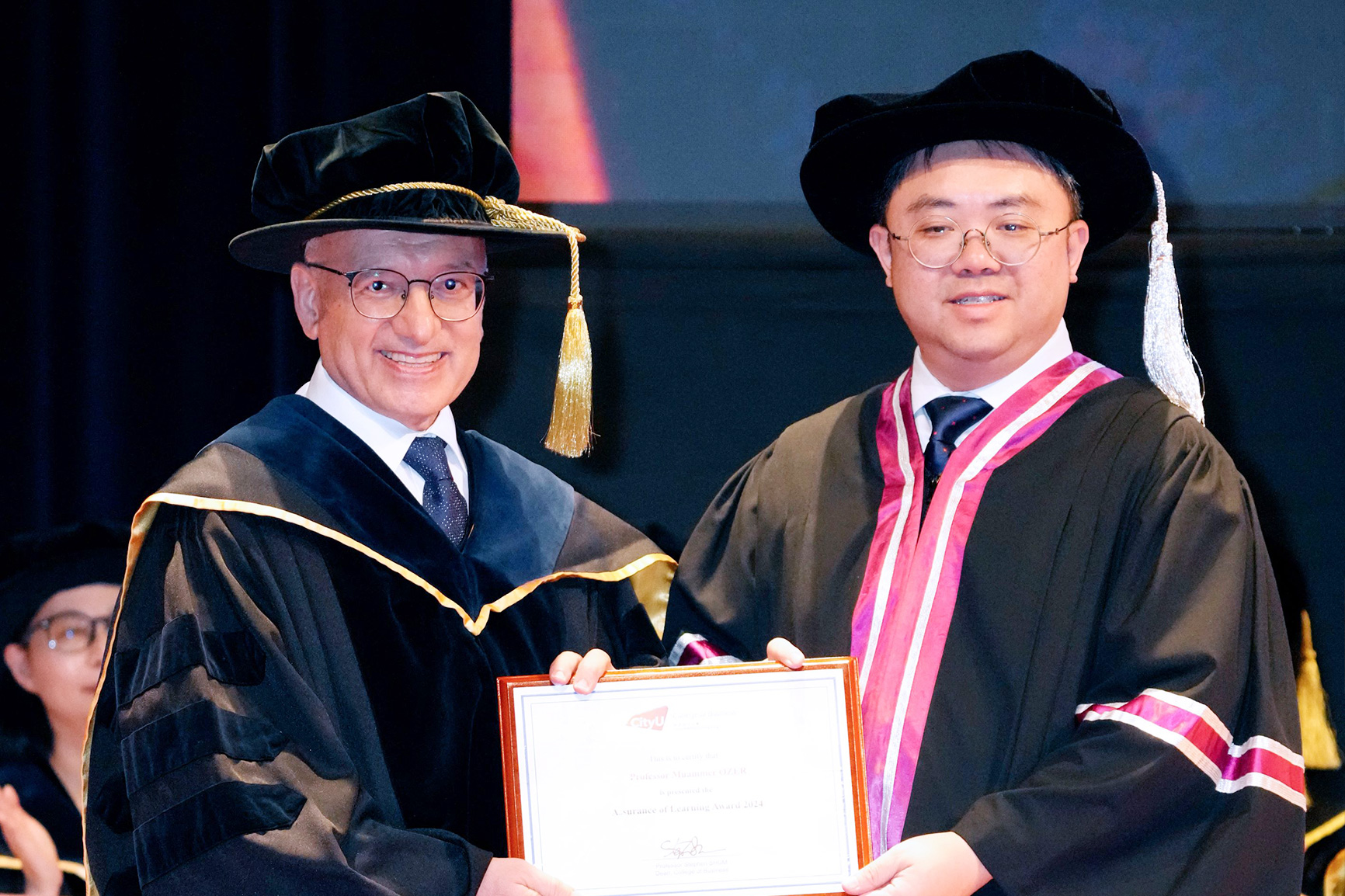 The recipient of Assurance of Learning Award: Prof. Muammer Ozer (Department of Management)