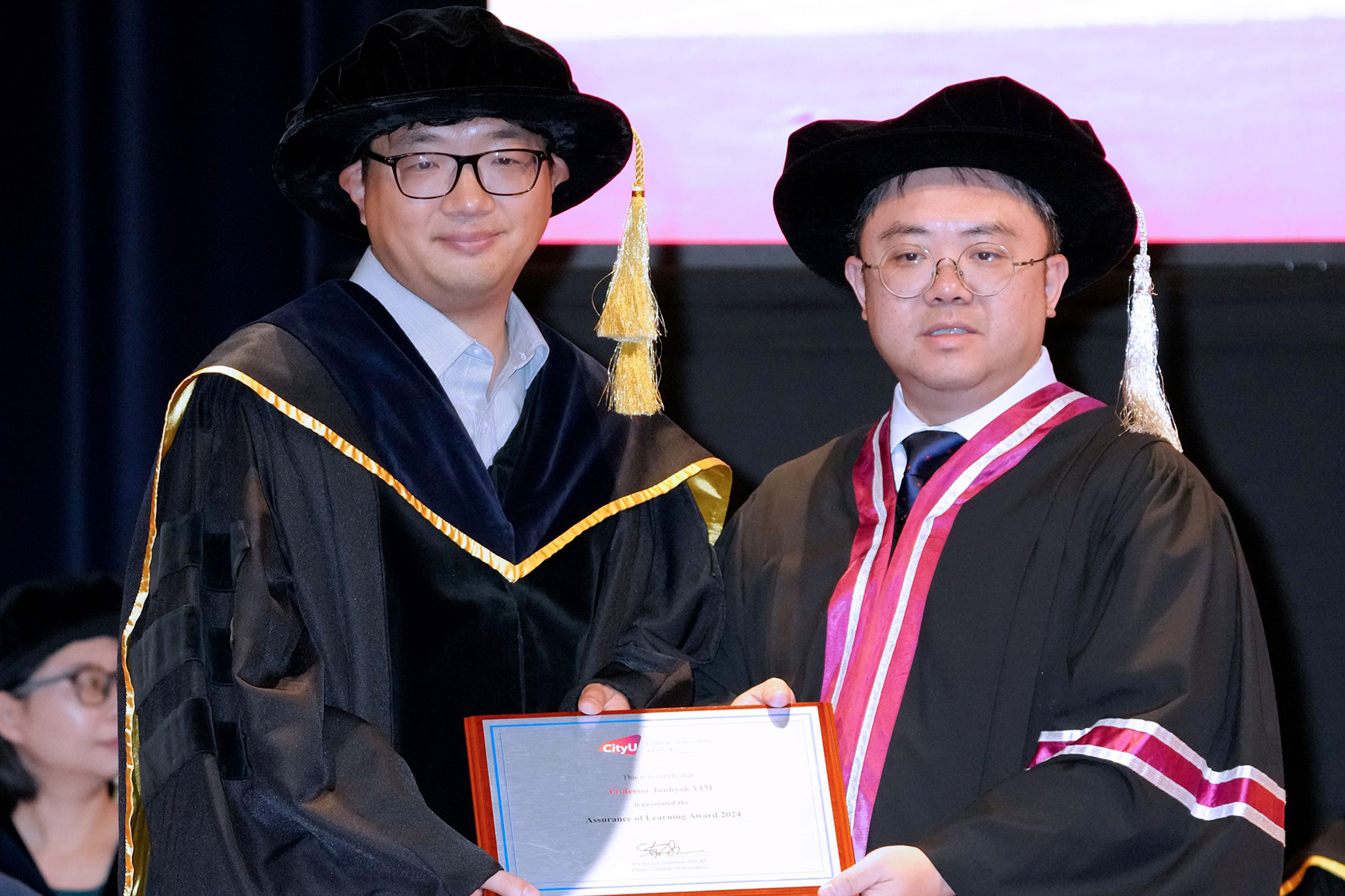 The recipient of Assurance of Learning Award: Prof. Junhyok Yim (Department of Management)