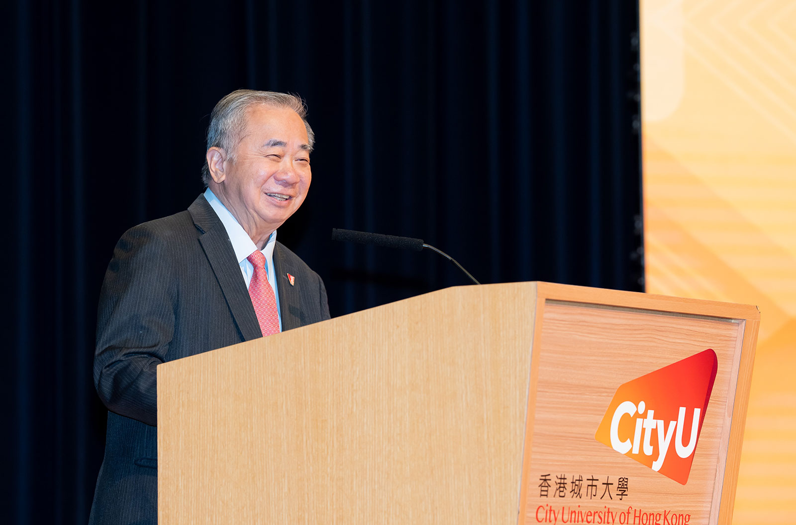 Professor Freddy Boey, President of City University of Hong Kong, welcomes a distinguished gathering of academic and business leaders, highlighting their collective role in shaping the region's economic future.