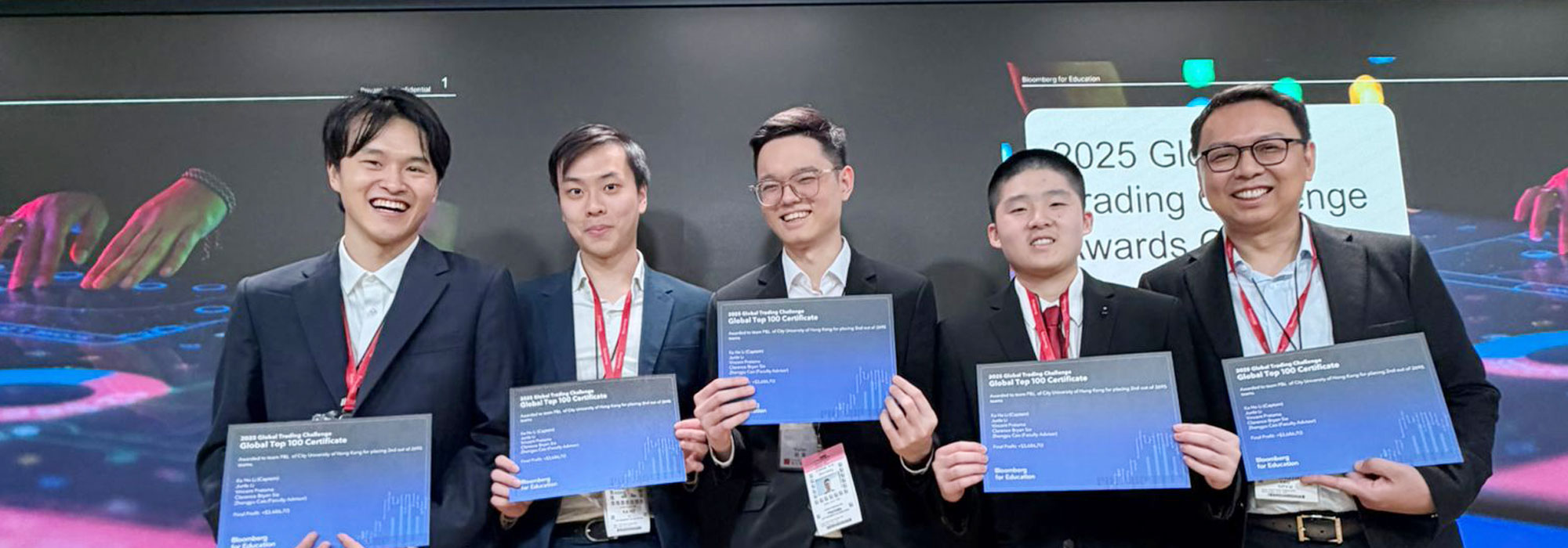 CB students shine on global stage at Bloomberg Global Trading Challenge