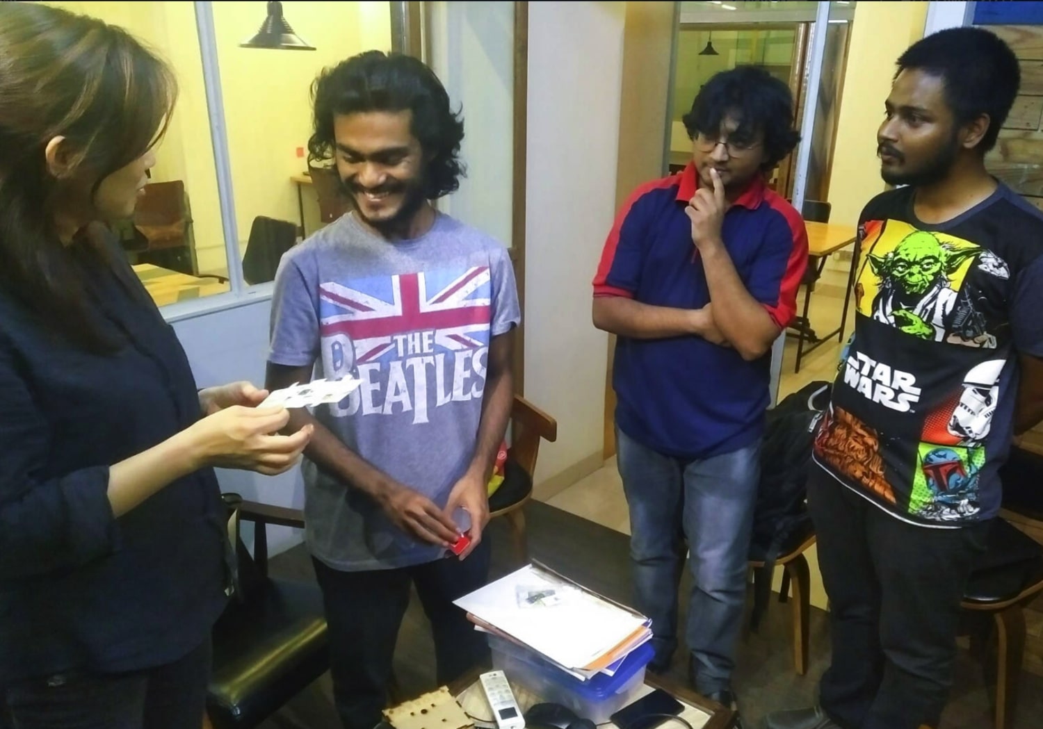 Jenny Chow giving advice on a youth project