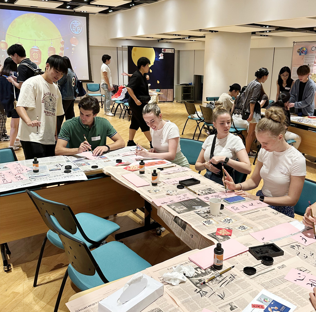 CB exchange students celebrate Mid-Autumn Festival