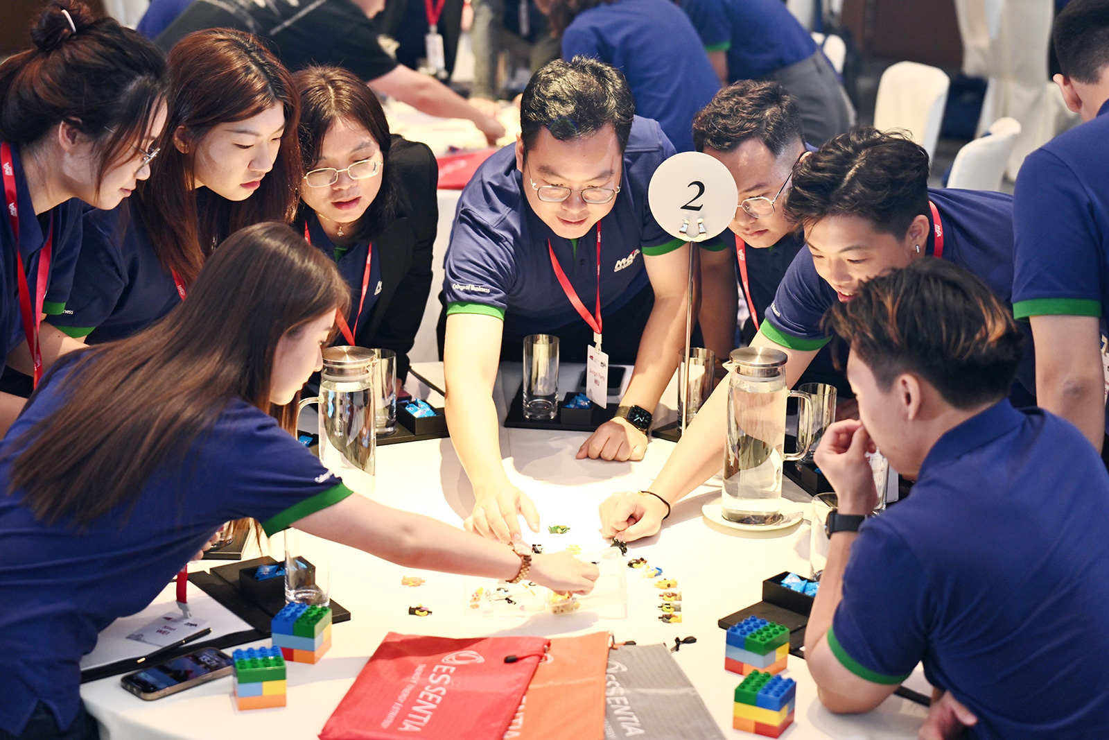 Students actively participate in the orientation activities.