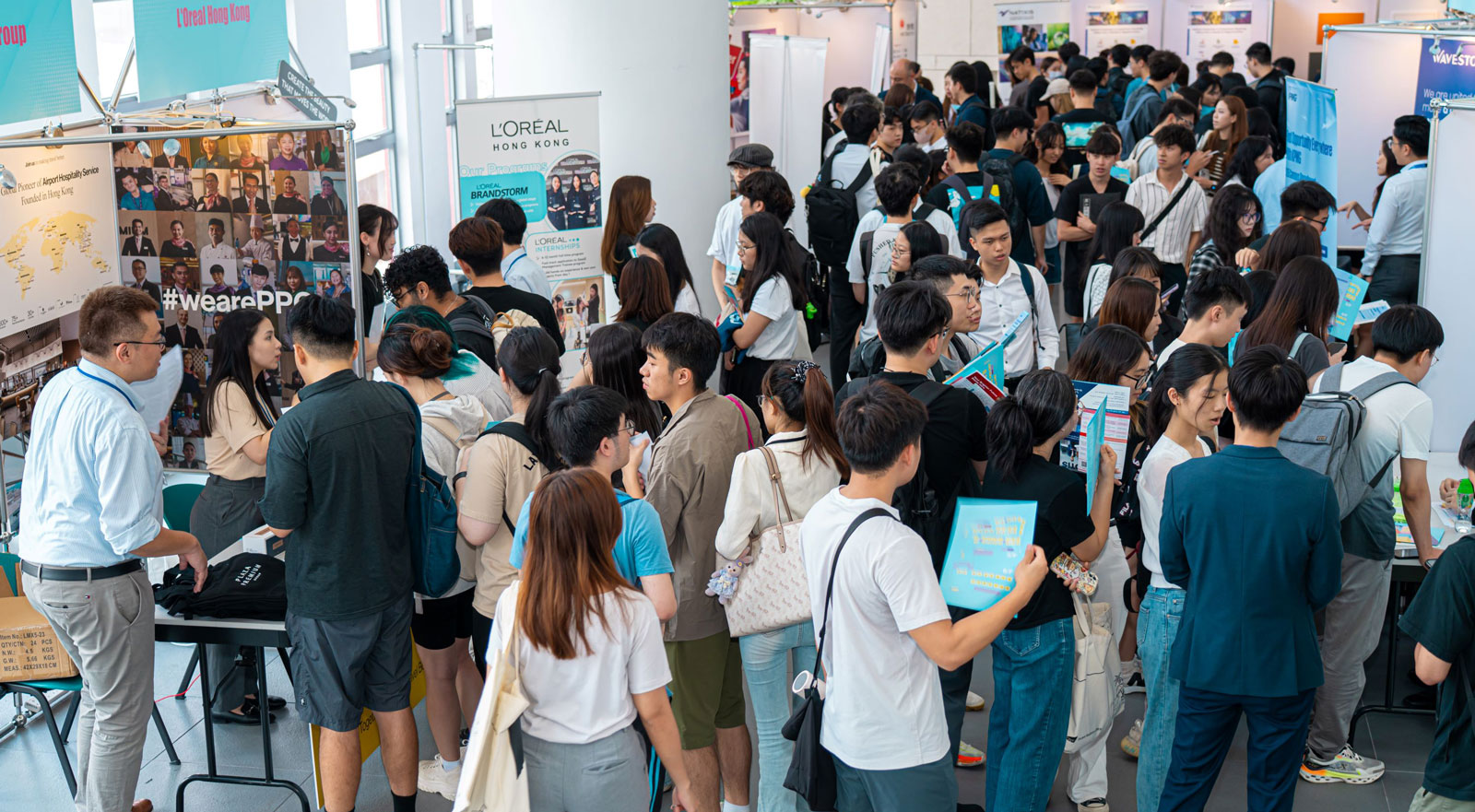 Over 1,500 students join the career fair to explore career opportunities.