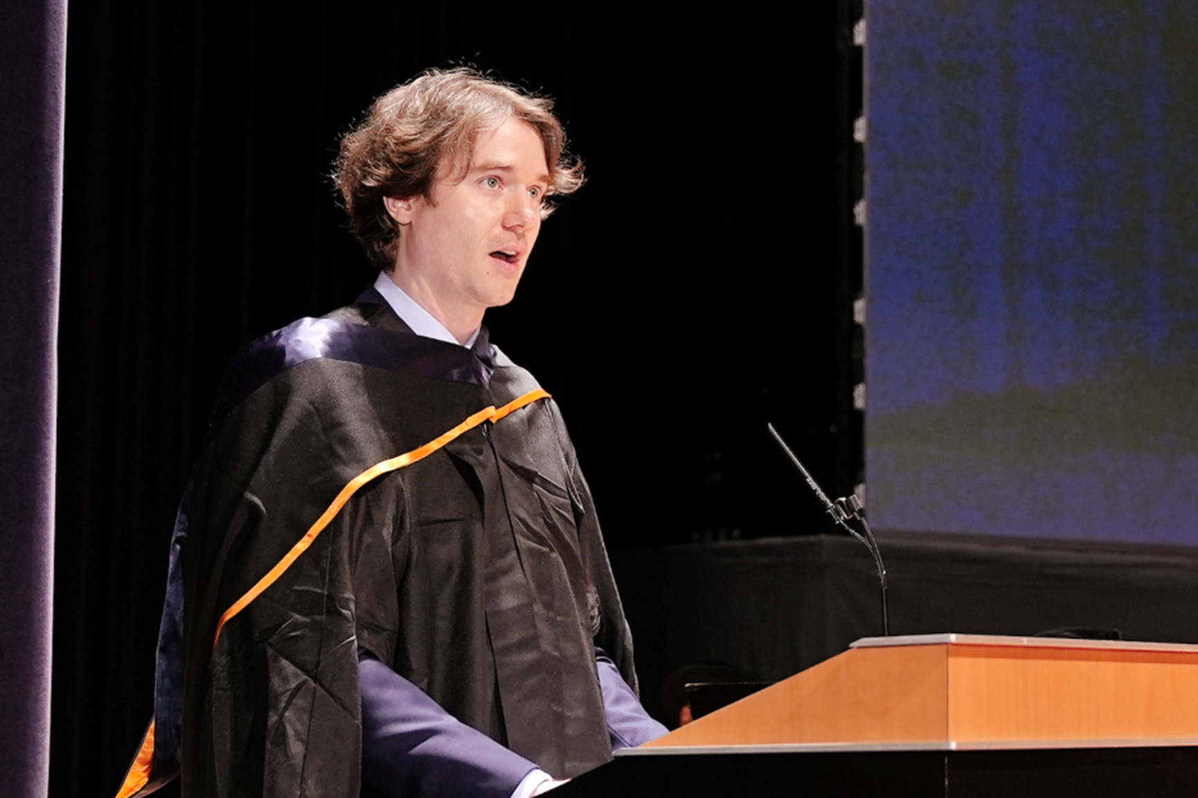 Christopher Newman, representative of the graduating class of 2025 Postgraduates
