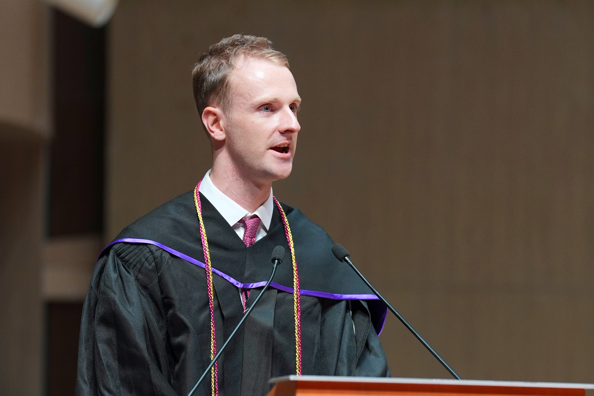 Adam GEAR, representative of the graduating class of 2026 Undergraduates