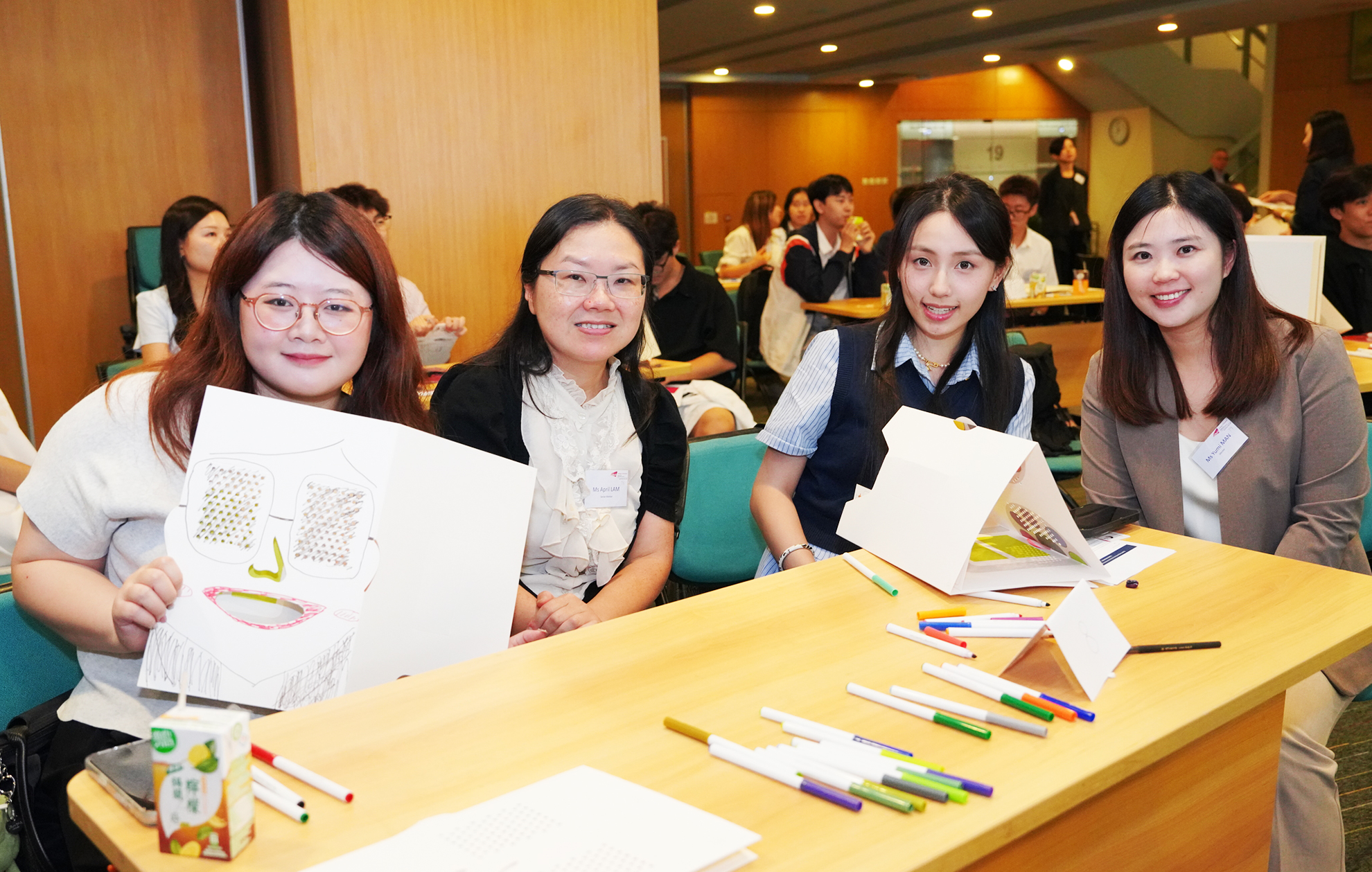 Mentors and mentees break the ice through engaging activities, laying the foundation for valuable professional connections and lasting relationships.