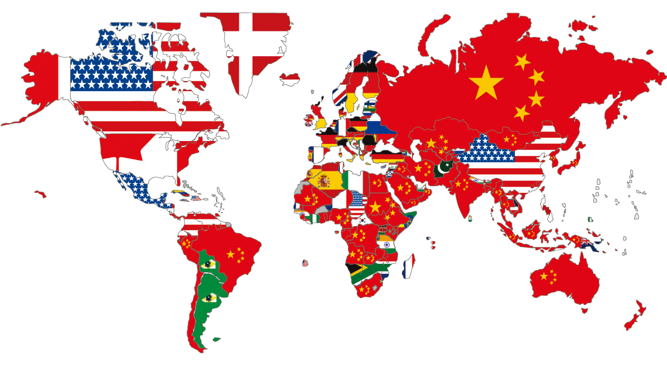 Карта торговых партнеров. Торговые партнеры Китая на карте. Карта основных торговых партнеров. Китай и США на карте.