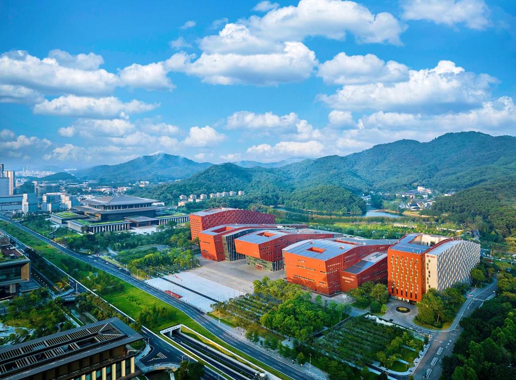 Aerial view of Guangzhou Baiyun International Convention Center