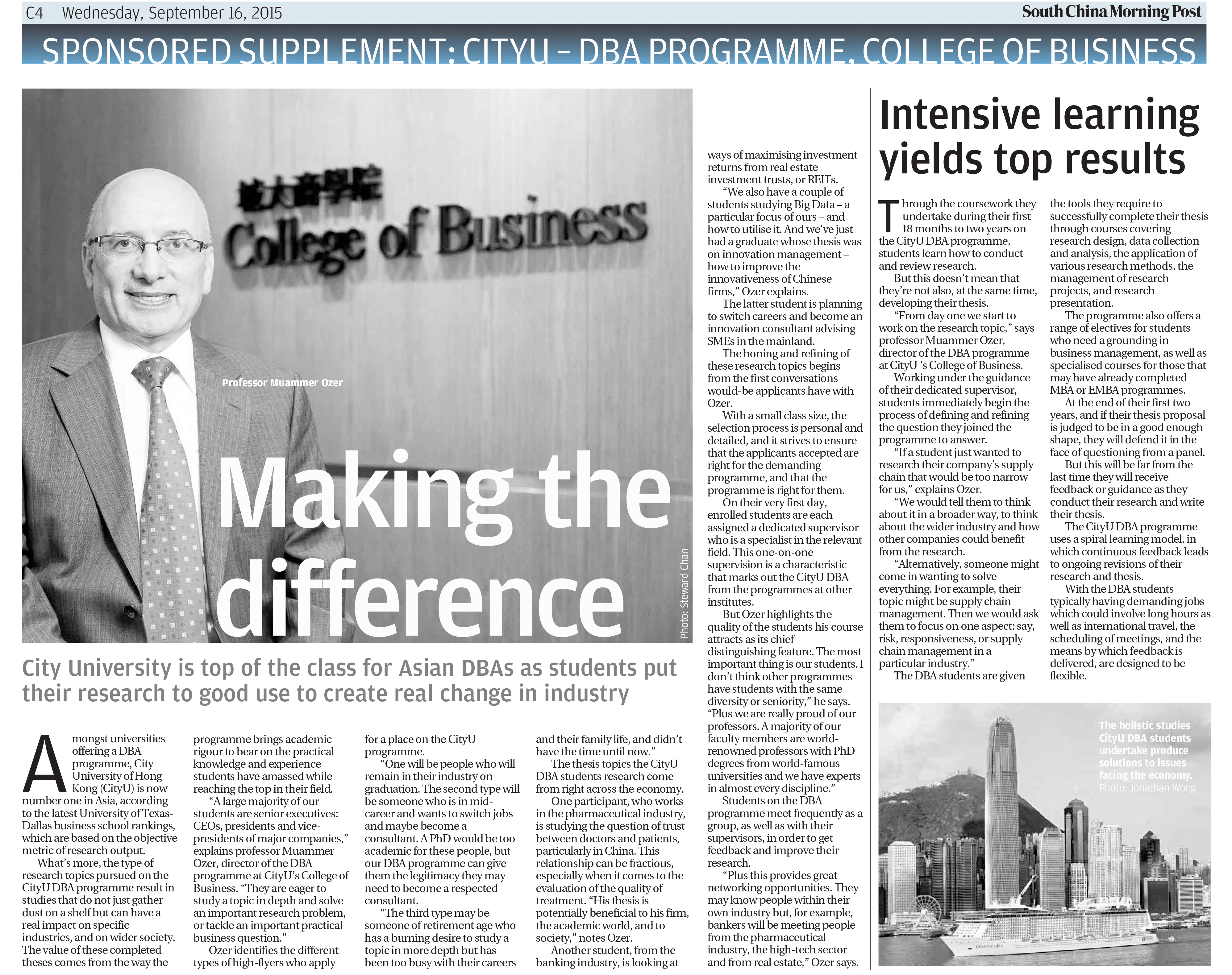 Making the difference
