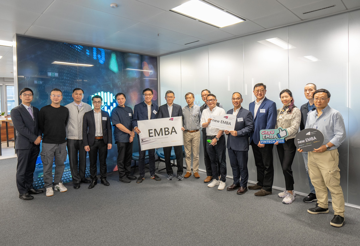 CityU EMBA Masterclass Fintech 2023_Company Visit to The Laboratory for AI-Powered Financial Technologies Limited (AIFT) locates at HKSTP