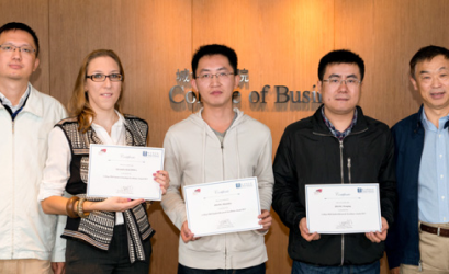 PhD Student Ms. Alexandra KALININA (MGT) received College PhD Student Teaching Excellence Award (CB News)