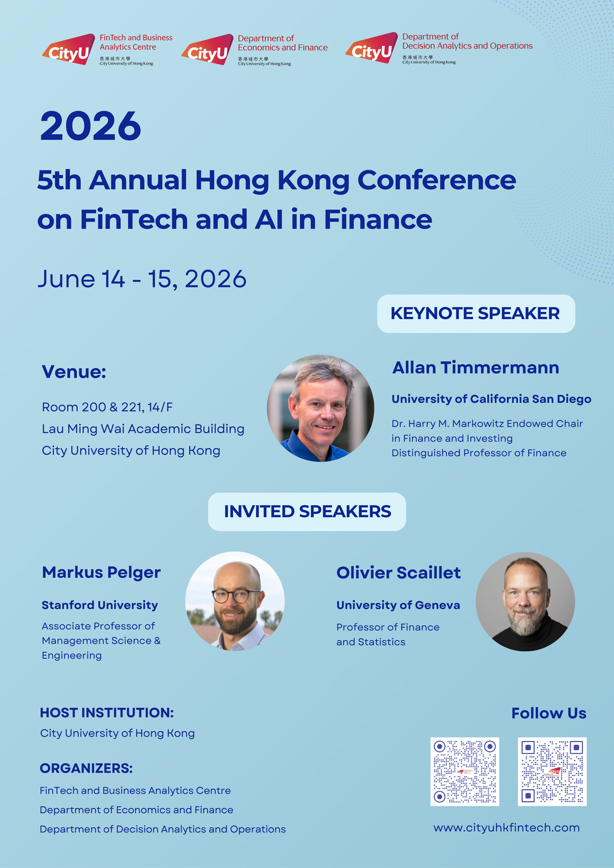 5th Annual Hong Kong Conference on FinTech and AI in Finance