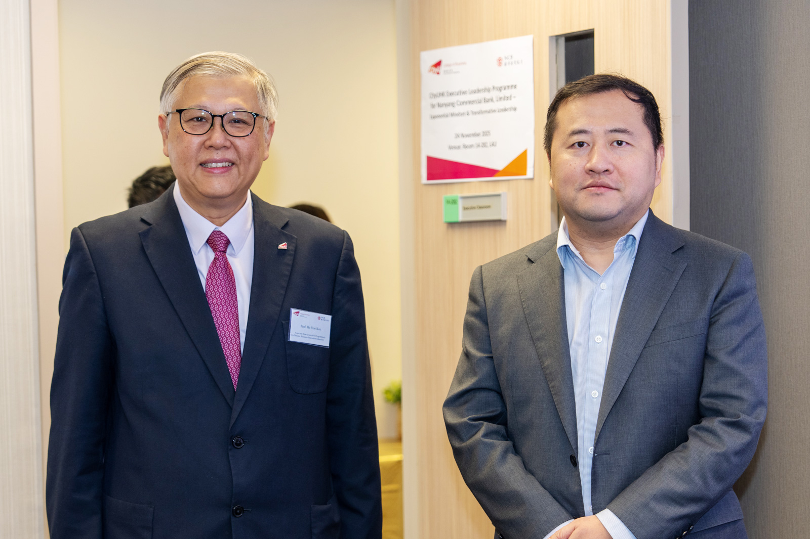 Notable Guests (from left): Prof. Yew Kee Ho and Mr Peter Hu 