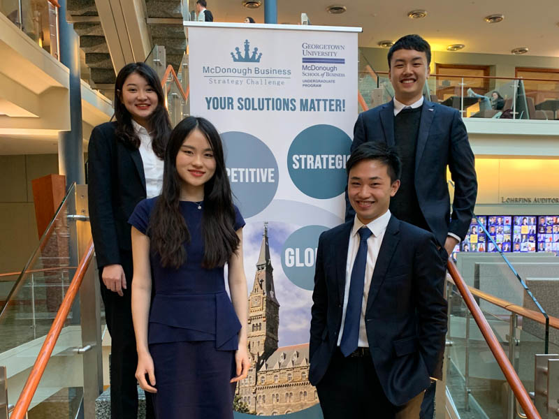 Undergraduate students take part in business case competition in Washington DC