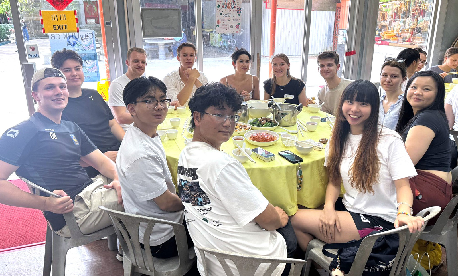 Exchange students enjoy a memorable day out on Lantau Island.