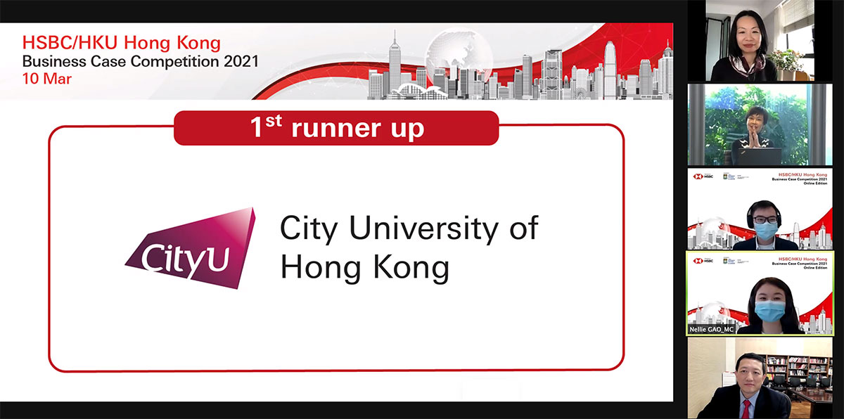 CityU students shine at HSBC/HKU Hong Kong Business Case Competition 2021