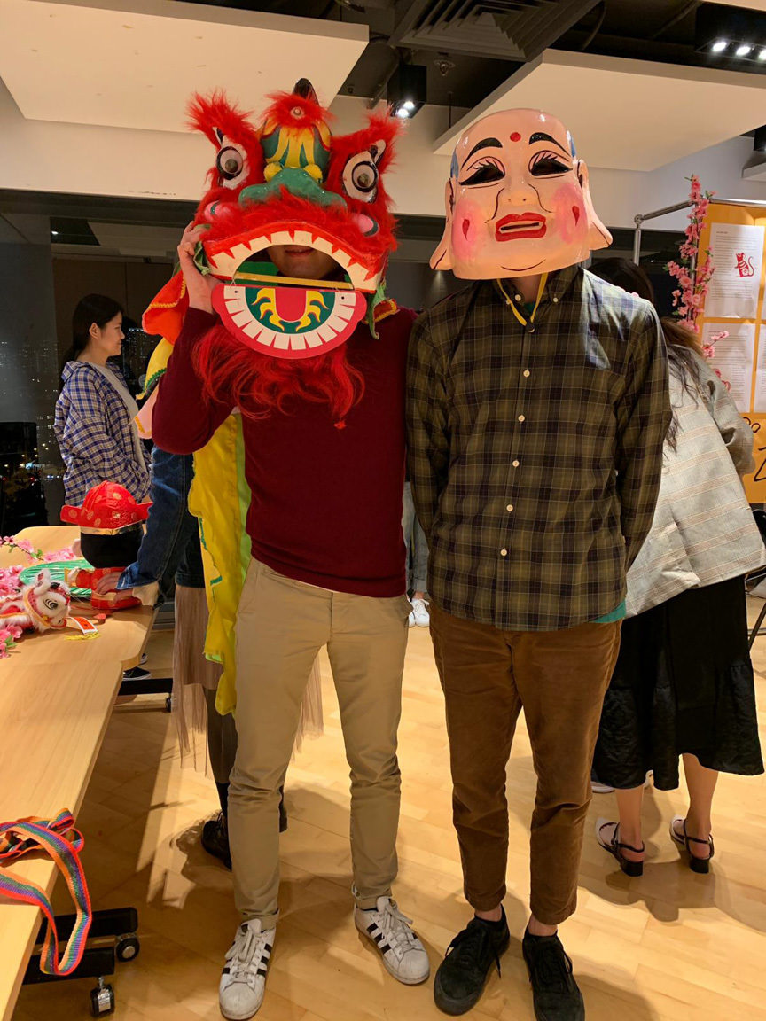Exchange students welcomes Year of the Pig