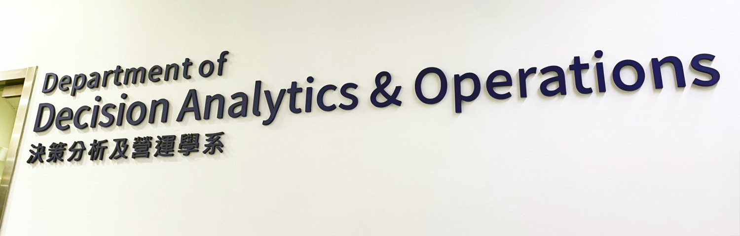 Department of Decision Analytics and Operations