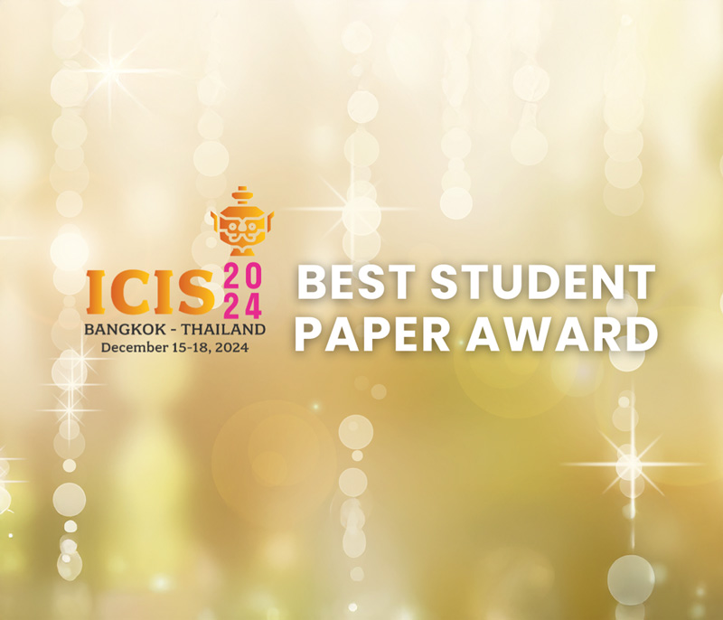 CityUHK PhD students win ICIS 2024 Best Student Paper Award