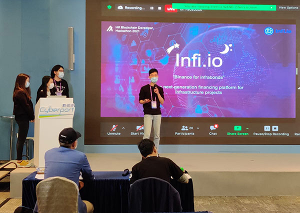 Undergraduate students shine in HK Blockchain Developer Hackathon 2021